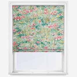 Edinburgh Weavers Furano Turquoise Roman Blind