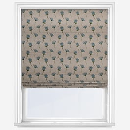 Emily Bond Cornflower Blue Roman Blind