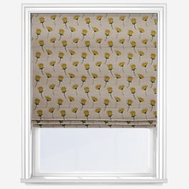Emily Bond Cornflower Yellow Roman Blind