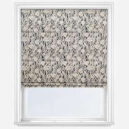 Emily Bond Crocus Indigo Roman Blind