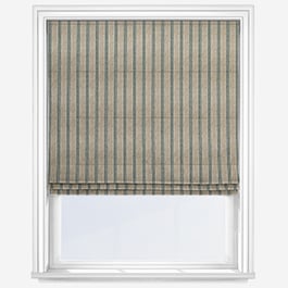 Emily Bond George Stripe Print Fern Roman Blind