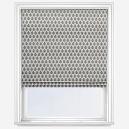Emily Bond Jaipur Charcoal Roman Blind