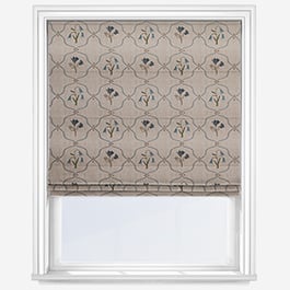 Emily Bond Margot Steel Blue Roman Blind