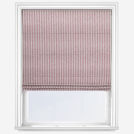 Emily Bond Oscar Stripe Raspberry Roman Blind