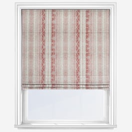 Delamere Stripe Rosso Roman Blind