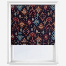 Peru Indigo Roman Blind