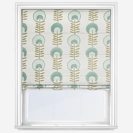 Scandi Floral Seafoam Roman Blind