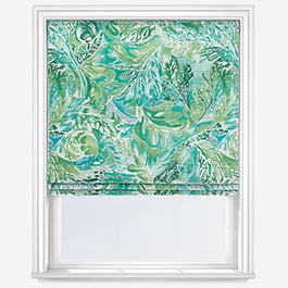 Harlequin Alotau Fig Leaf and Tree Canopy Roman Blind