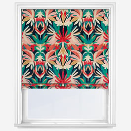 Harlequin Melora Brazilian Rosewood and Ink Amazonia Roman Blind