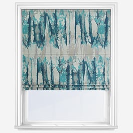 Harlequin Takara Teal Roman Blind