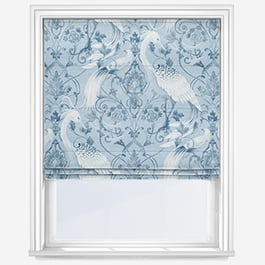 Laura Ashley Tregaron Midnight Blue Roman Blind