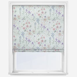 Laura Ashley Wild Meadow Chalk Pink Roman Blind