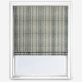 MOON Blenheim Silver Aqua Roman Blind