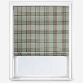 MOON Coates Aqua Rust Roman Blind