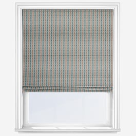 MOON Netherfield Aqua Rust Roman Blind