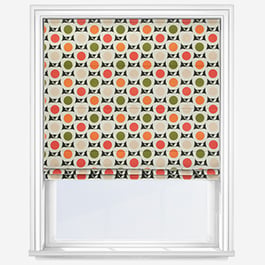 Orla Kiely Apples Ditsy Pink Multi Roman Blind