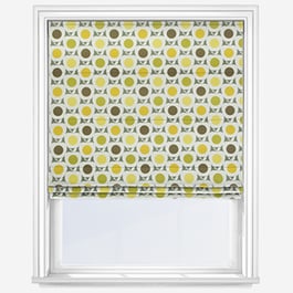 Orla Kiely Apples Ditsy Yellow Multi Roman Blind