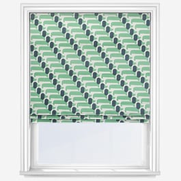 Orla Kiely Dog Show Green Roman Blind