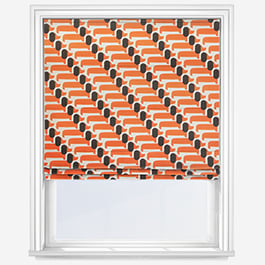 Orla Kiely Dog Show Persimon Roman Blind