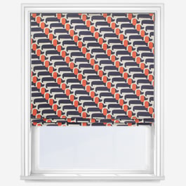 Orla Kiely Dog Show Whale Roman Blind