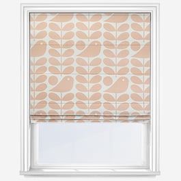 Orla Kiely Early Bird Pale Rose Roman Blind