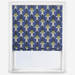 Orla Kiely Florida Navy Roman Blind
