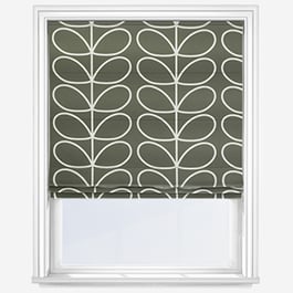 Orla Kiely Jumbo Linear Stem Kelp Roman Blind