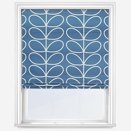 Orla Kiely Jumbo Linear Stem Marine Roman Blind