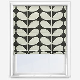 Orla Kiely Jumbo Solid Stem Black Roman Blind