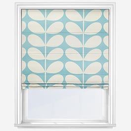 Orla Kiely Jumbo Solid Stem Duckegg Roman Blind