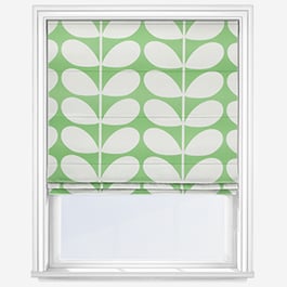 Orla Kiely Jumbo Solid Stem Green Roman Blind