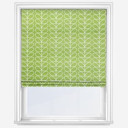 Orla Kiely Linear Stem Chalky Green Roman Blind