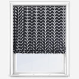 Orla Kiely Linear Stem Liquorice Roman Blind