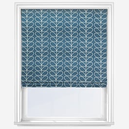Orla Kiely Linear Stem Marine Roman Blind