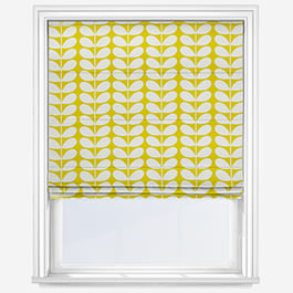 Orla Kiely Solid Stem Yellow Roman Blind