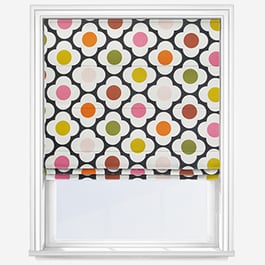 Orla Kiely Spot Flower Ditsy Red Multi Roman Blind