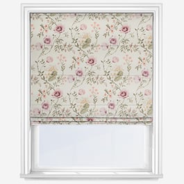Longmoor Rose Roman Blind