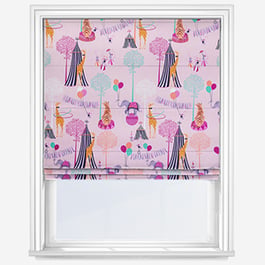 Sara Miller Circus Pink Roman Blind