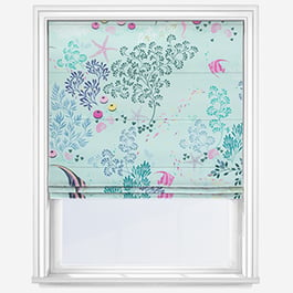 Sara Miller Underwater Aqua Roman Blind