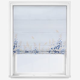 Sara Miller Wisteria Pale Blue Roman Blind