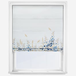 Sara Miller Wisteria White Roman Blind