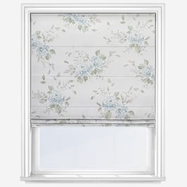 Shabby Chic by Rachel Ashwell Belle Hydrangea Duck Egg Roman Blind
