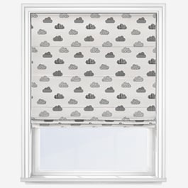 Sonova Studio Doodle Clouds Monochrome Roman Blind