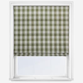 Sophie Allport Gingham Sage Green Roman Blind