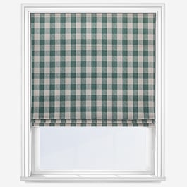 Sophie Allport Gingham Teal Roman Blind