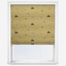 Sophie Allport On The Farm Mustard Roman Blind