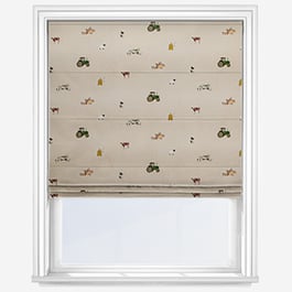 Sophie Allport On The Farm Neutral Roman Blind