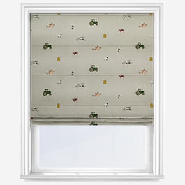 Sophie Allport On The Farm Soft Grey Roman Blind