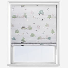 Sophie Allport Spring Cottage White Roman Blind