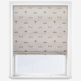 Sophie Allport Water Colour Dragonfly White Roman Blind
